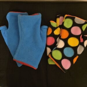 2 Sets - Colorful Fingerless Gloves OS